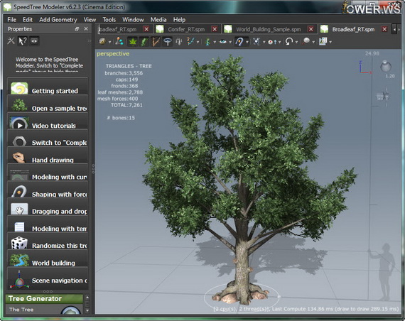 SpeedTree Cinema 6.2.3