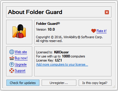 Folder Guard Professional