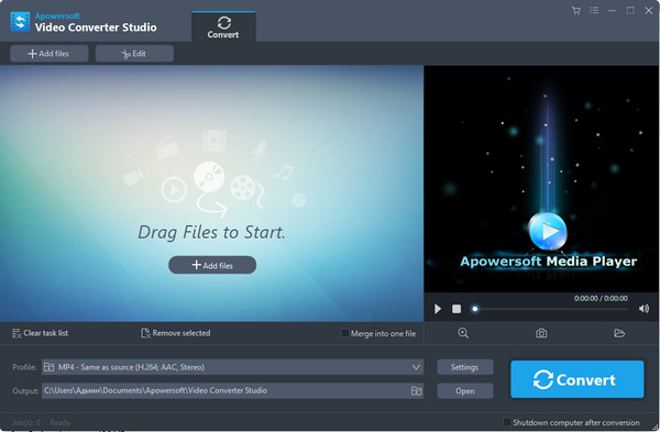 Apowersoft Video Converter Studio