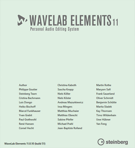 Steinberg WaveLab Elements 11.0.10