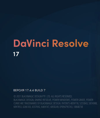 Blackmagic Design DaVinci Resolve Studio 17.4.4.0007