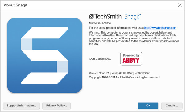 TechSmith Snagit 2021.2.1 Build 8746