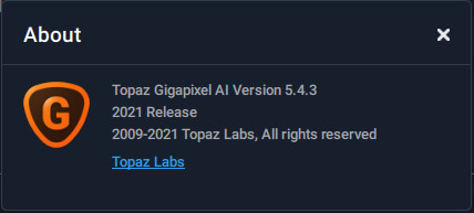 Topaz Gigapixel AI 5.4.3