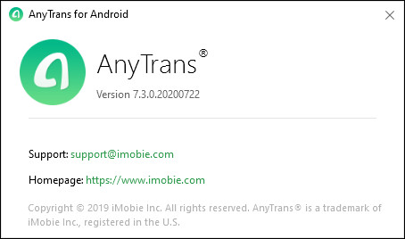 AnyTrans for Android 7.3.0.20200722