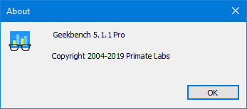 Geekbench Pro 5.1.1