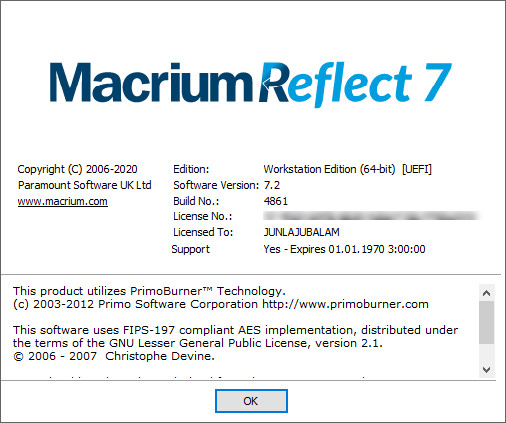 Macrium Reflect 7.2.4861 Workstation / Server Plus