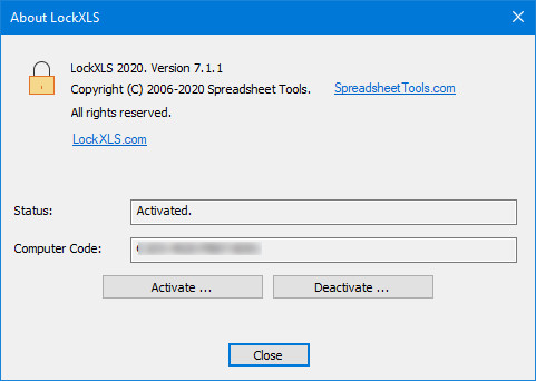 LockXLS 2020 7.1.1