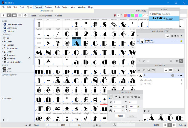 FontLab 7.0.0.7264