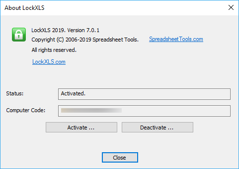 LockXLS 2019 7.0.1