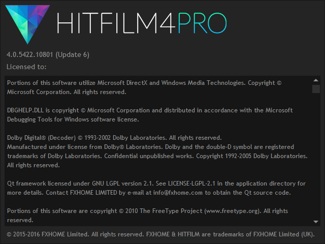 FXhome HitFilm 4 Pro 4.0.5422 Build 10801