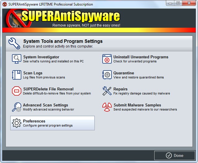 SUPERAntiSpyware Professional