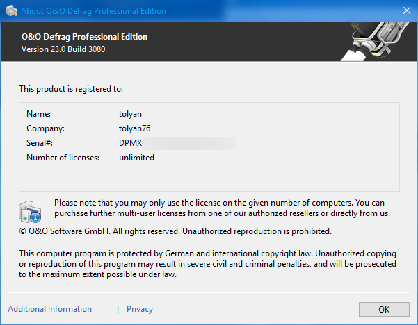 O&O Defrag Professional 23.0 Build 3080