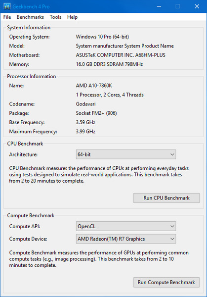 Geekbench 4.4.2 Pro