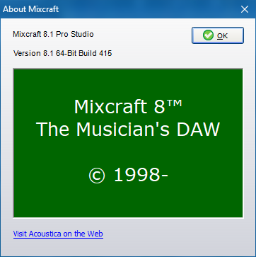 Acoustica Mixcraft Pro Studio