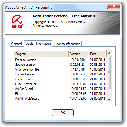 Avira AntiVir Personal