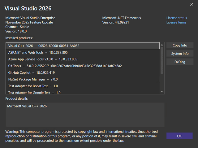 Microsoft Visual Studio 2026