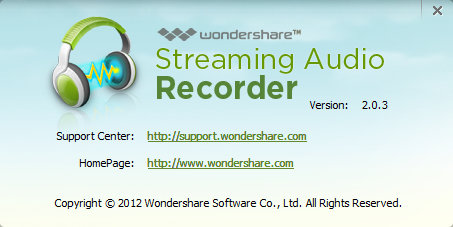 Wondershare Streaming Audio Recorder 2.0.3