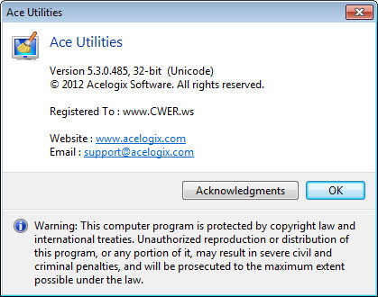 Ace Utilities 5.3.0 Build 485