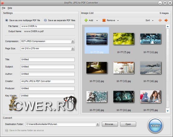 AnyPic JPG to PDF Converter