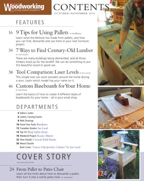 Canadian Woodworking & Home Improvement №104 (October-November 2016)с